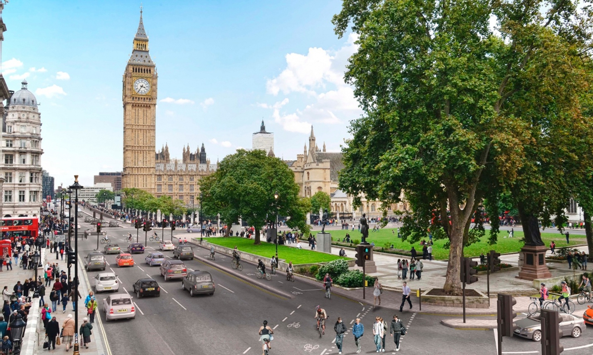 Superhighway for bikes in London