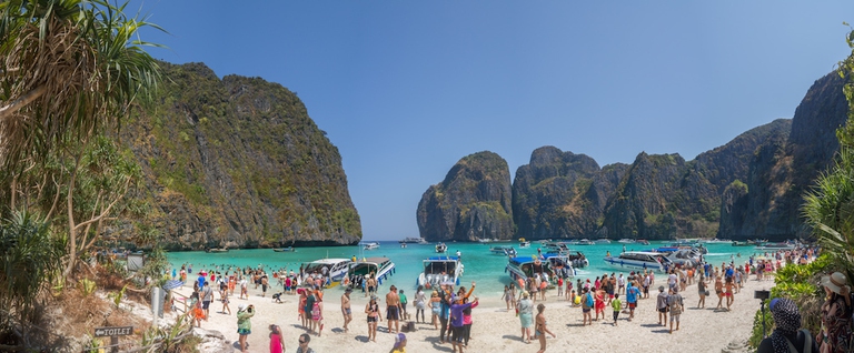Maya Bay vista panoramica