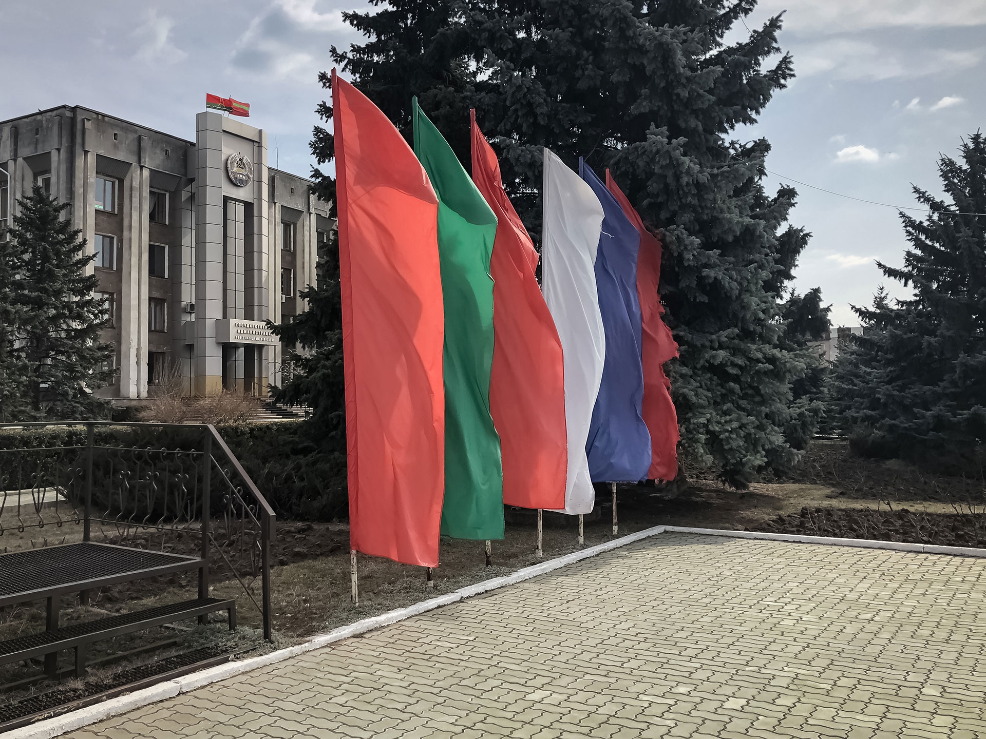 Bandiere Transnistria e Russia