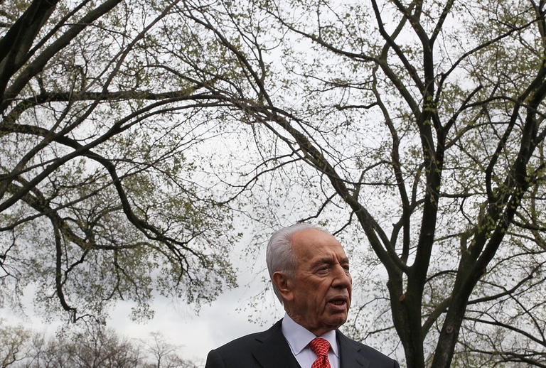 Shimon Peres in visita alla Casa Bianca