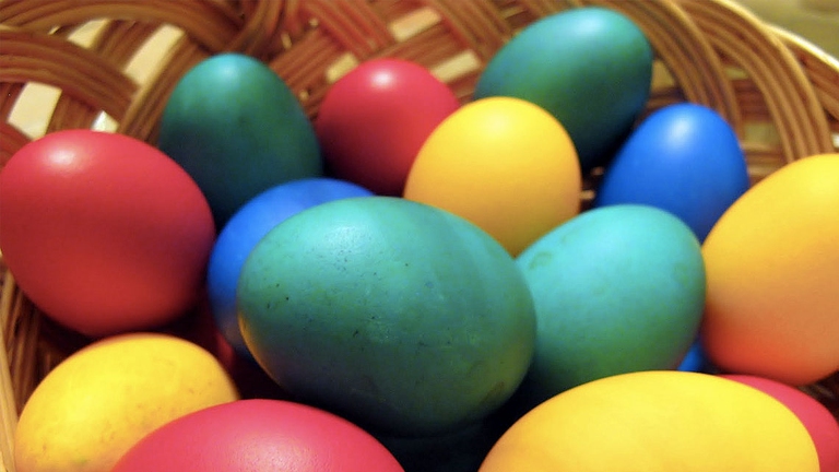 L'uovo, simbolo di protezione, custodisce la nuova vita.