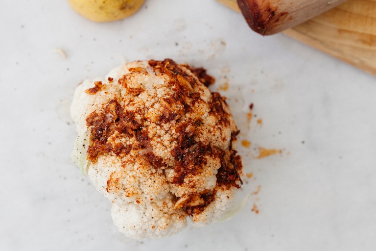 cavolfiore intero arrosto