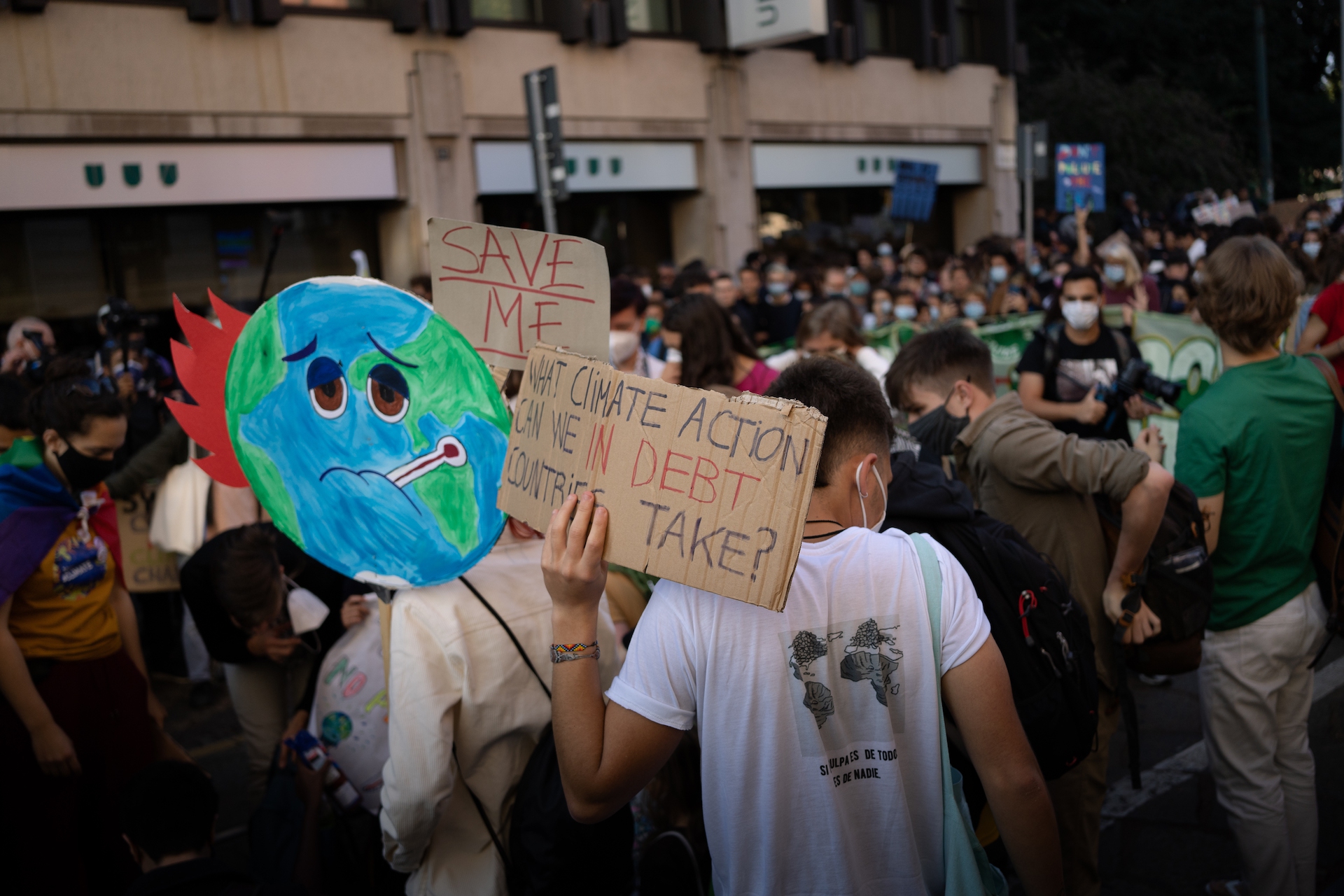 Il corteo per il clima a Milano il 1 ottobre1