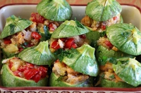 Zucchine tonde ripiene