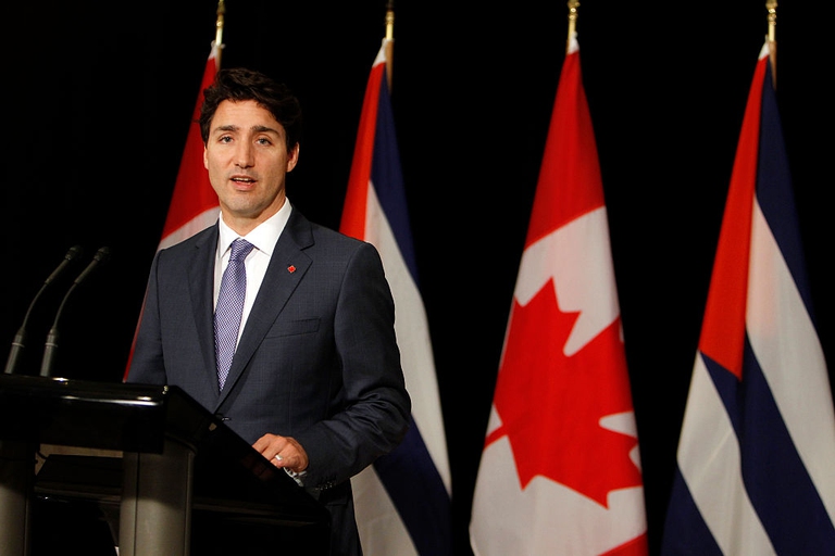 Il primo monitor canadese Justin Trudeau ha definito il suo piano per contrastare il cambiamento climatico. Photo Credit: Ernesto Mastrascusa/LatinContent/Getty Images.