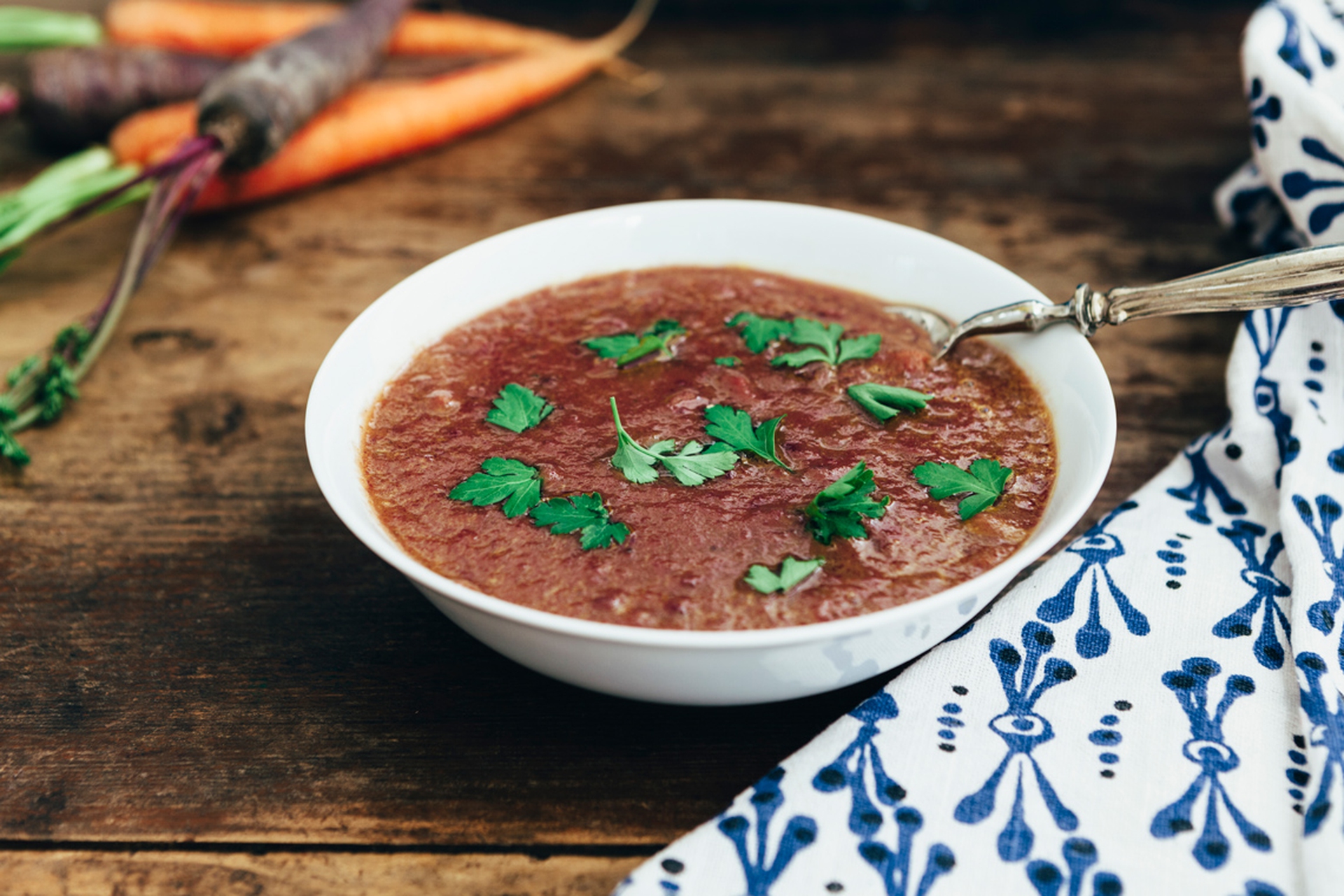 Carrot and curry soup