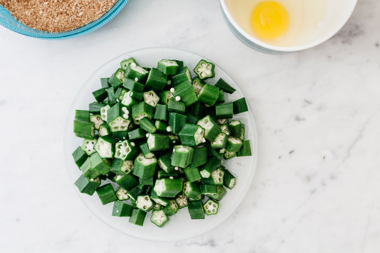 okra croccante al forno