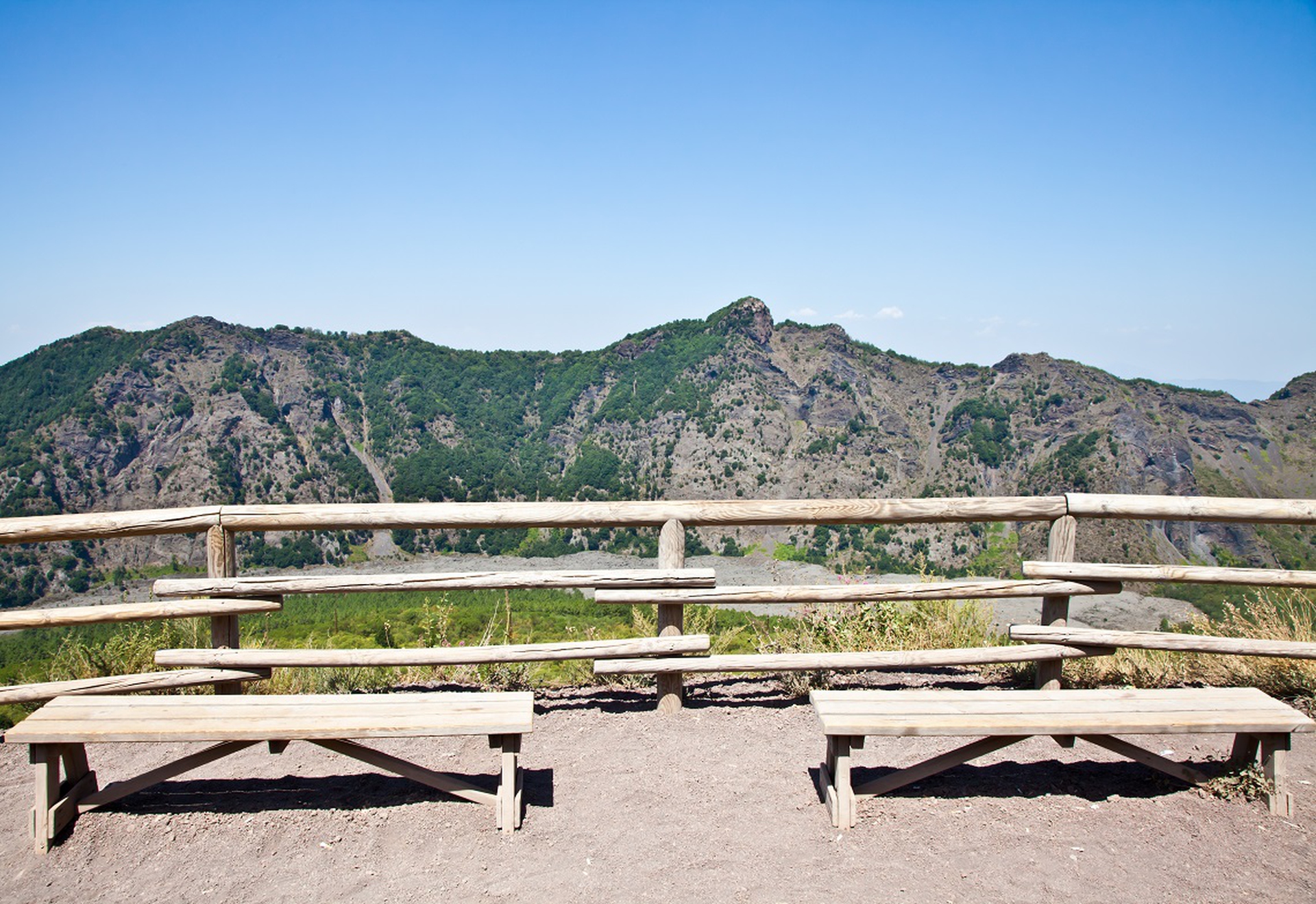 Vista sul parco del Vesuvio