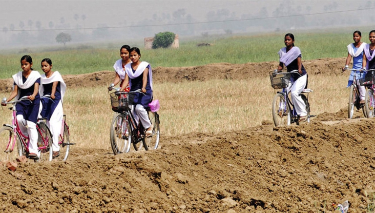indian girls bicycle school
