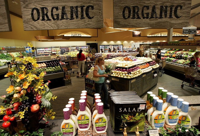 Negozio di ortofrutta bio