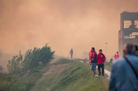 Incendio in Toscana, 500 sfollati nel Comune di Calci in provincia di Pisa
