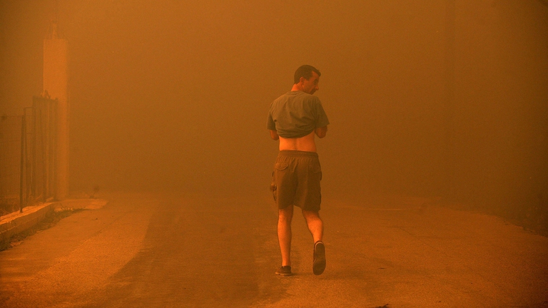 Gli incendi in Grecia