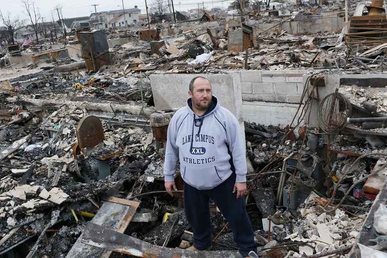 Danni causati da un uragano