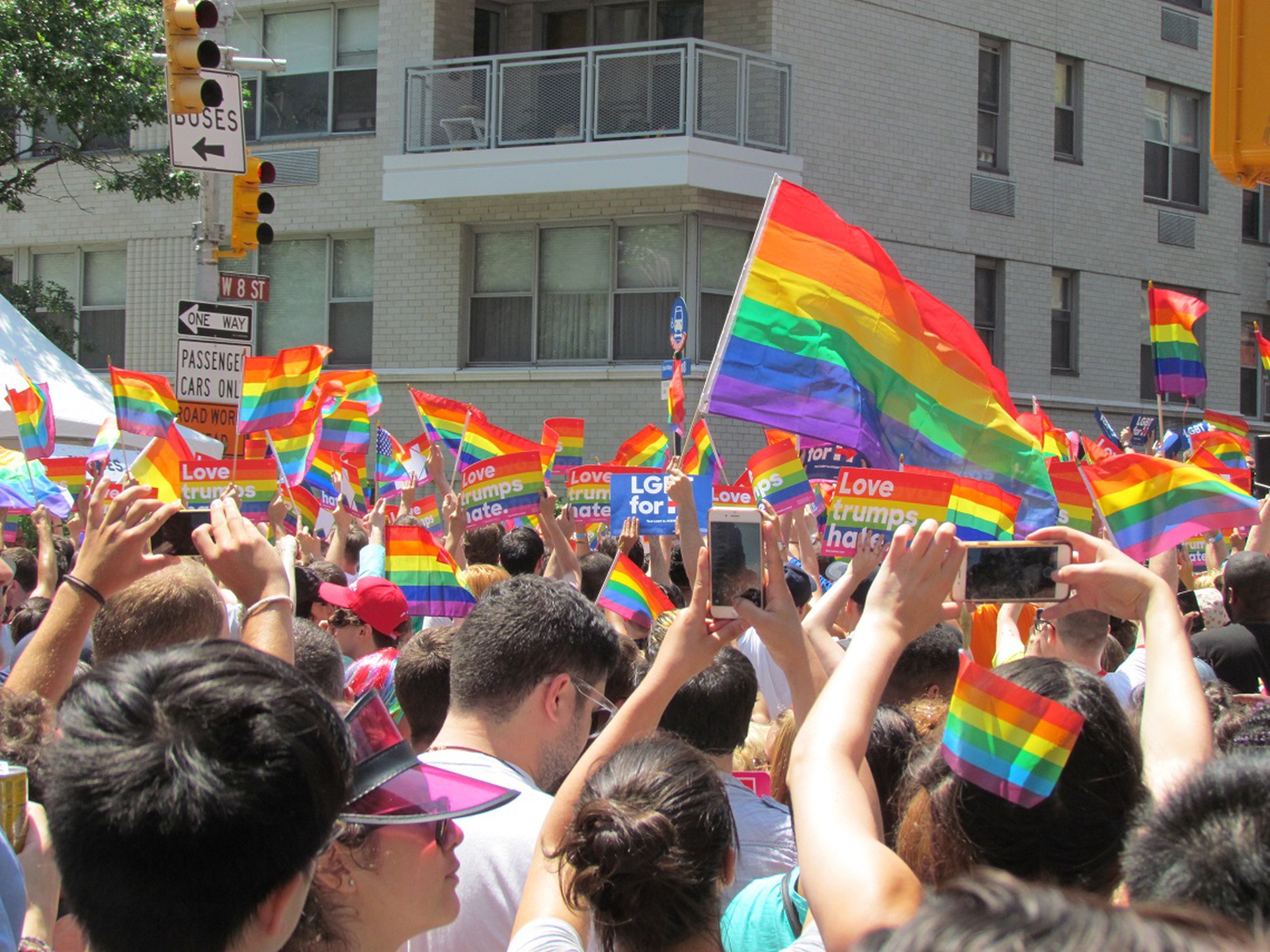 Rainbow Flags at the 2016 NYC Pride Parade - LifeGate