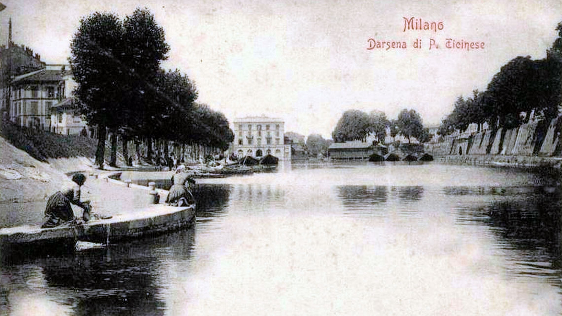 Piazze di Milano con gli alberi