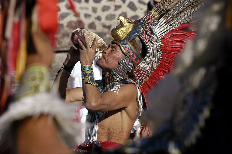 Tradizionale danza Teotihuacan