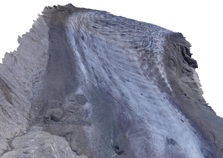 Un'immagine tratta dal modello tridimensionale elaborato dai ricercatori dell'Università di Milano-Bicocca