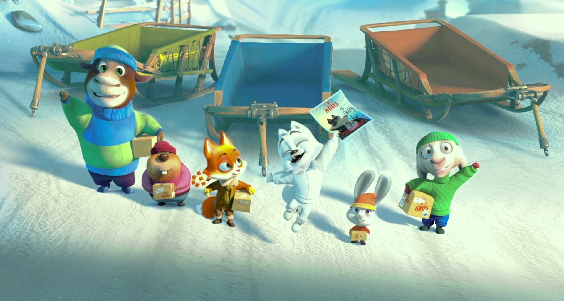 Speedy con Jade e altri piccoli abitanti di Taigasville