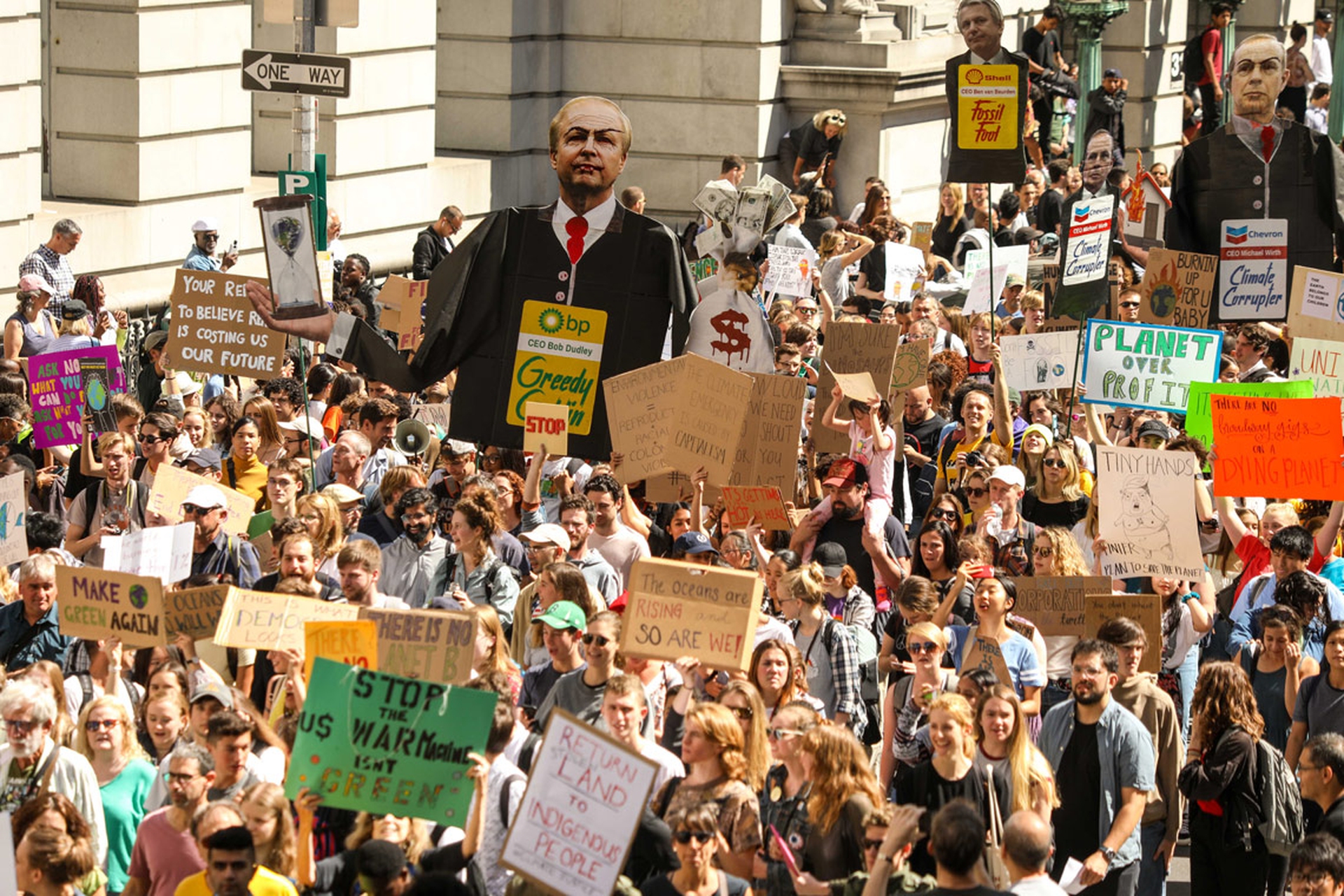 Il corteo di New York