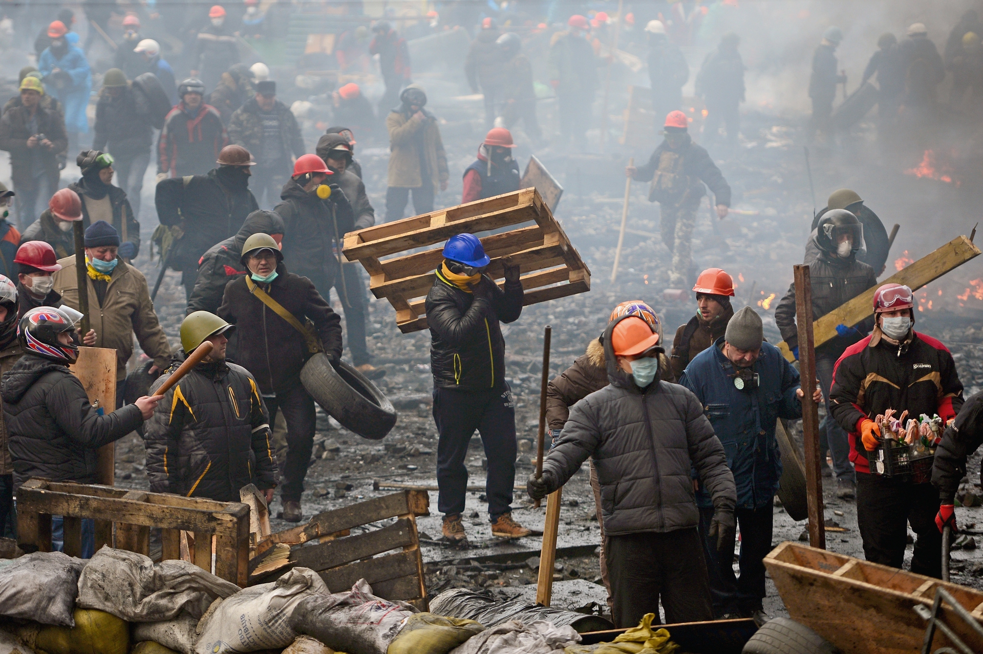 Kiev, immagini di guerra