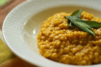 Risotto arancio, di zucca e carote