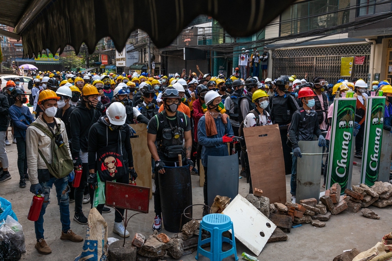Proteste in Birmania