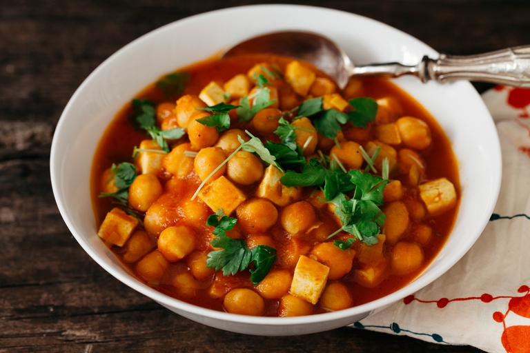 Curry di ceci e tofu