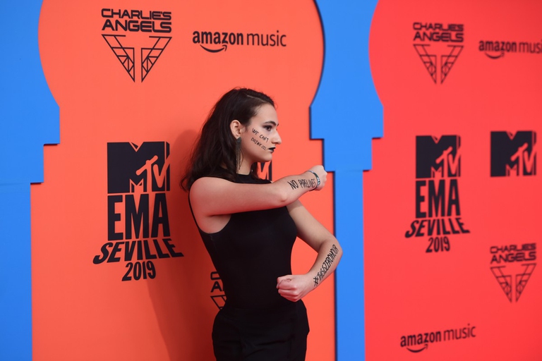 Jamie Margolin agli MTV EMA Generation Change Awards 2019