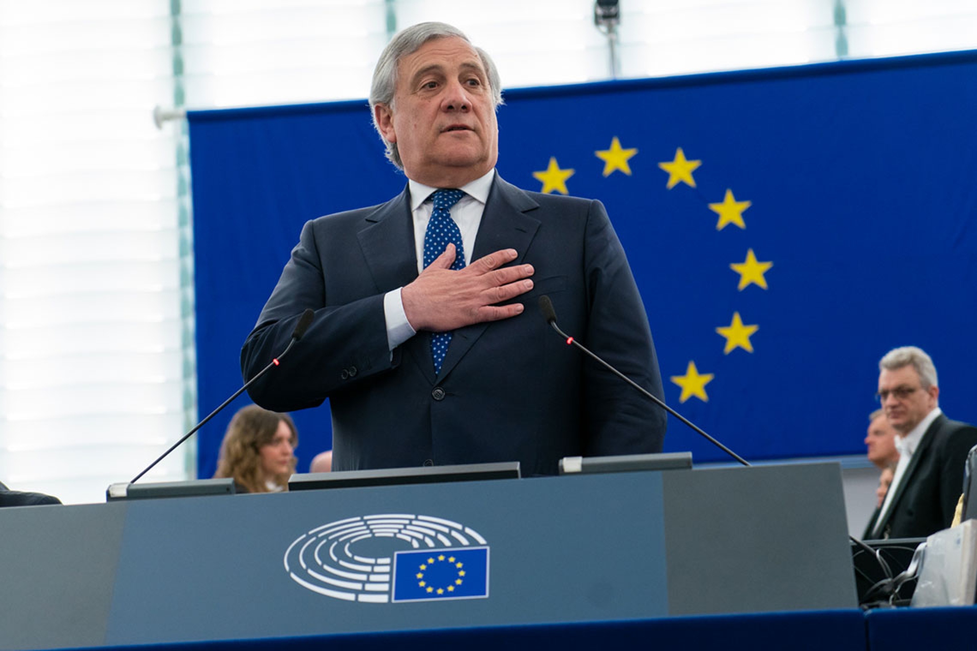 Antonio Tajani, presidente del Parlamento europeo