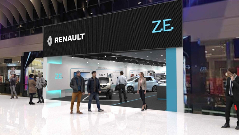 Stoccolma, nel febbraio 2018, Renault apre le porte del suo primo concept store dedicato ai veicoli elettrici in Europa. ©Renault
