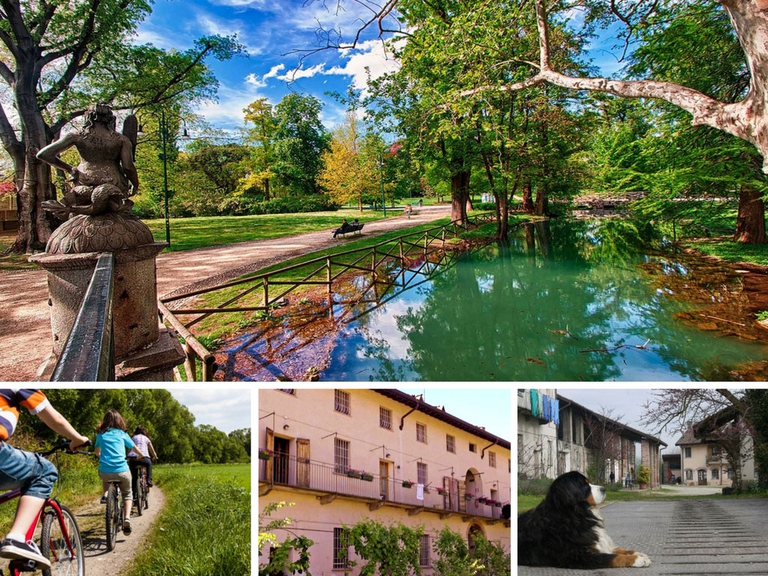 Immagini di Milano, del Parco Agrario sud e di Cascina Santa Brera