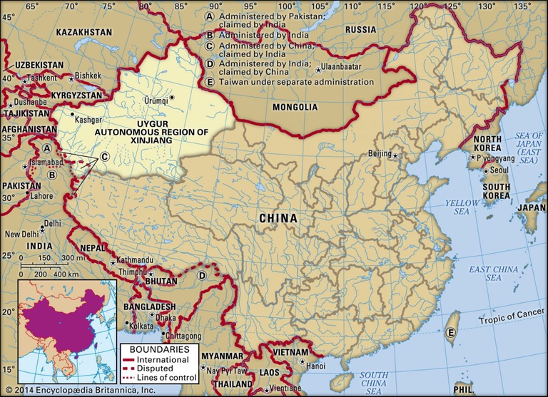 La regione dello Xinjiang, abitata dalla minoranza degli uiguri