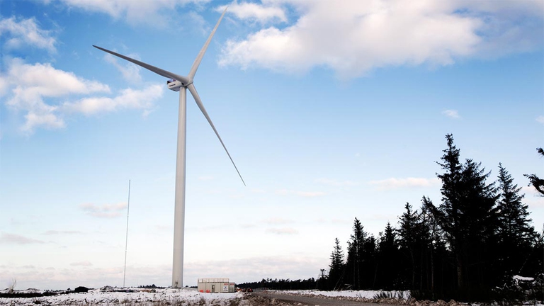 Il prototipo della più grande turbina eolica funzionante al mondo: la V164 © Vestas
