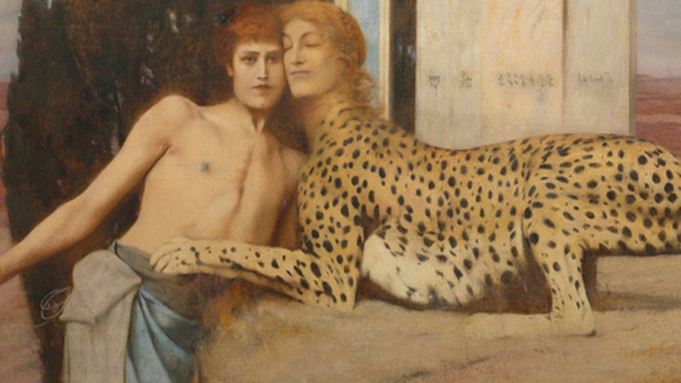 "Carezze (l'Arte)" (1896) di Fernand Khnopff