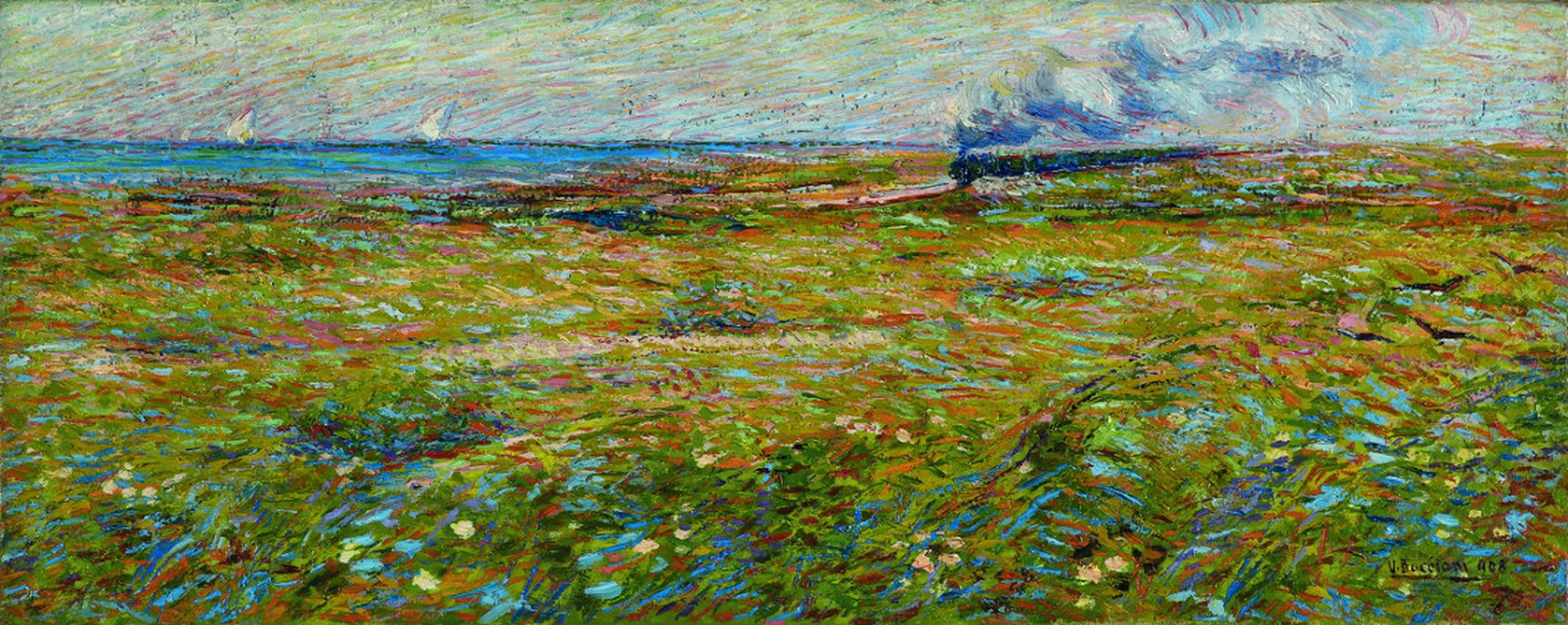 5 Boccioni - Treno che passa