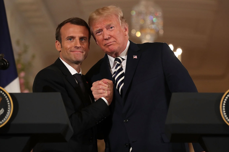 macron trump