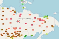 Raggiunti i 38 gradi in un villaggio della Siberia