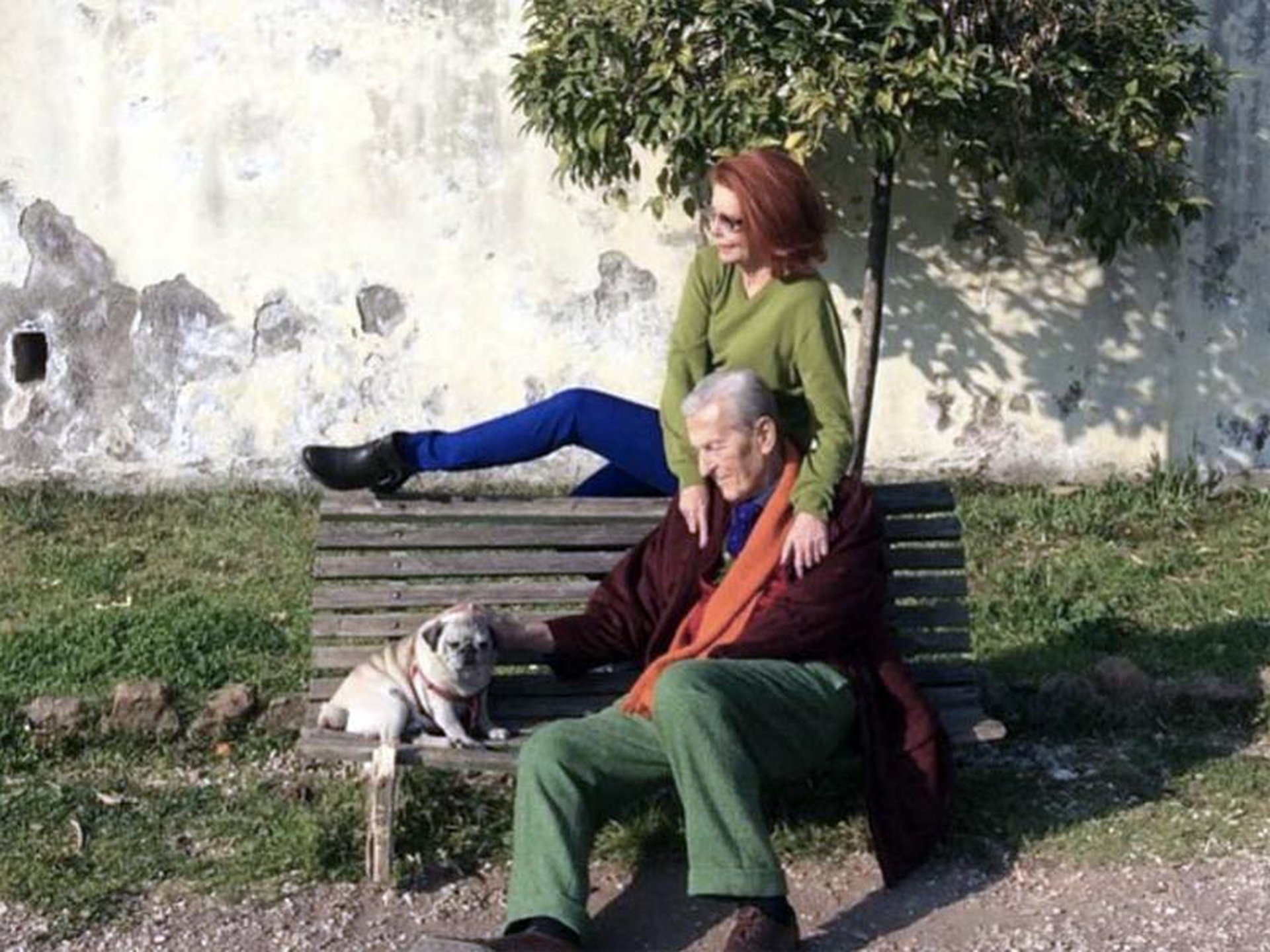 Carlo e Marina in una posa emblematica