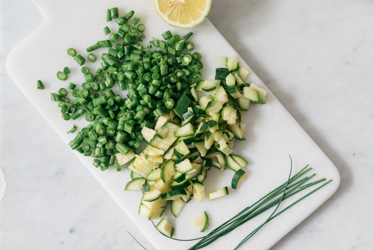 Riso integrale con verdure