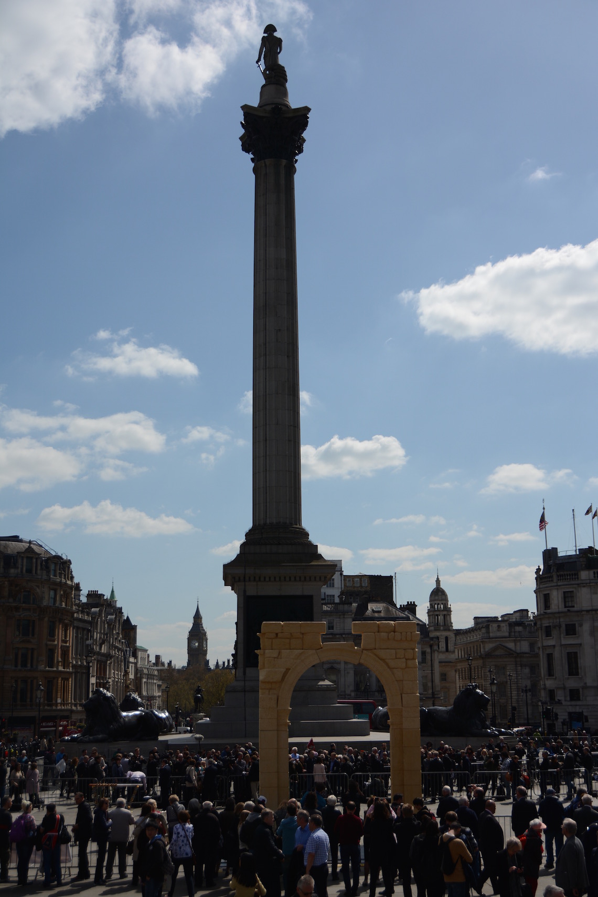 The Triumphal Arch of Palmyra rebuilt in Trafalgar Square
